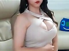 Sexy asian girl in mini dress
