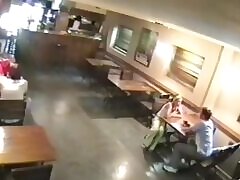 Big closed bar is a fuck platform watched by security cam!