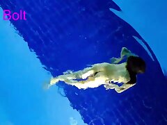 I Can’t Stop Seeing, Teenage Ash-Blonde get Caught swimming Nude in resort pool