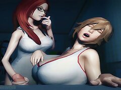 3D Hentai schoonheden Futa ervaring compilatie