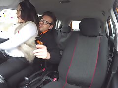 Fake Driving School USA babe, Anna De Ville krijgt UK anale seks